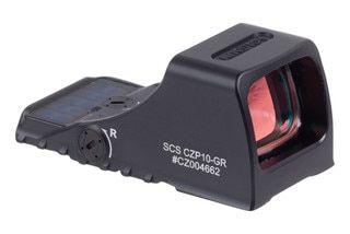 Solar charging green dot optic, black.
